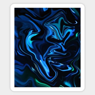 Liquid marble abstract Sticker